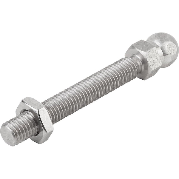 Threaded Spindle For Swivel Feet D1=M10X125 Stainless Steel